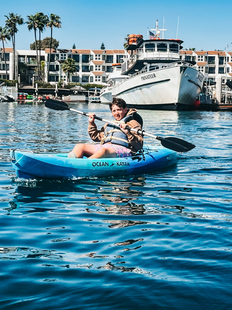 Hyatt Regency Mission Bay kayak and paddle board rental for families - This is our Bliss