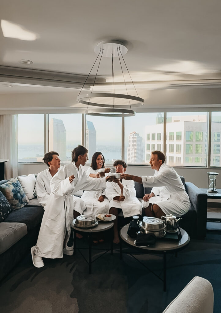 presidential suite at Westin San Diego Bayview - room service - This is our Bliss