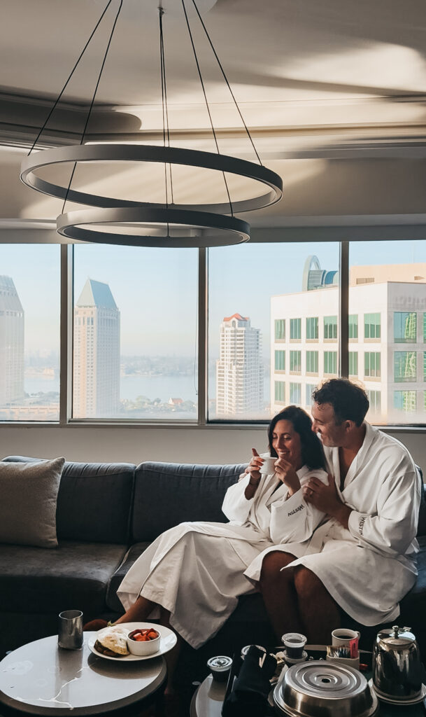 presidential suite at Westin San Diego Bayview - room service - This is our Bliss