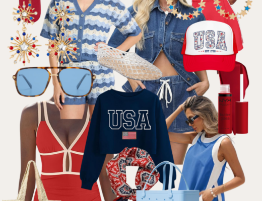 Chic Red, White & Blue Outfit Ideas from Memorial Day to Labor Day - This is our Bliss #usaoutfitideas