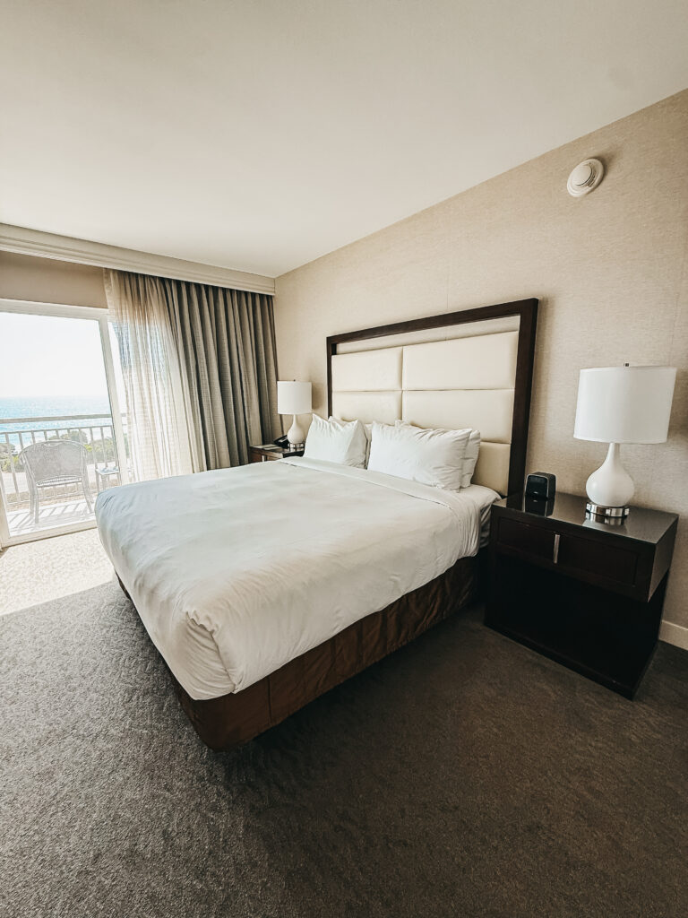 corner suite with ocean and pool view - perfect for a family of five - Cape Rey Carlsbad - This is our Bliss