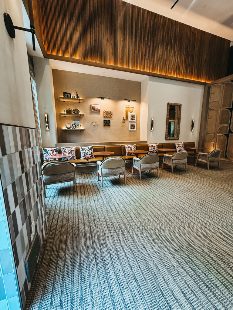 hotel Solea lobby features - This is our Bliss - new hotel across from legoland #carlsbadhotel #legoland