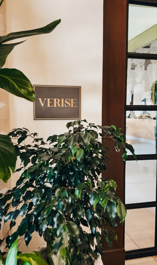 Verise restaurant on property dining at Hotel Solea - This is our Bliss