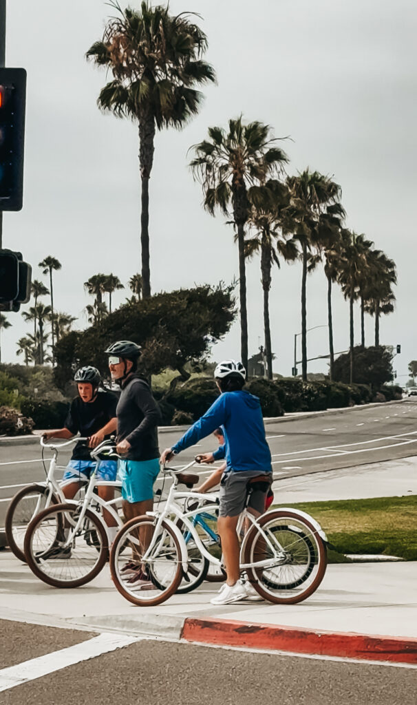 beach cruisers at Cape Rey Carlsbad - This is our Bliss