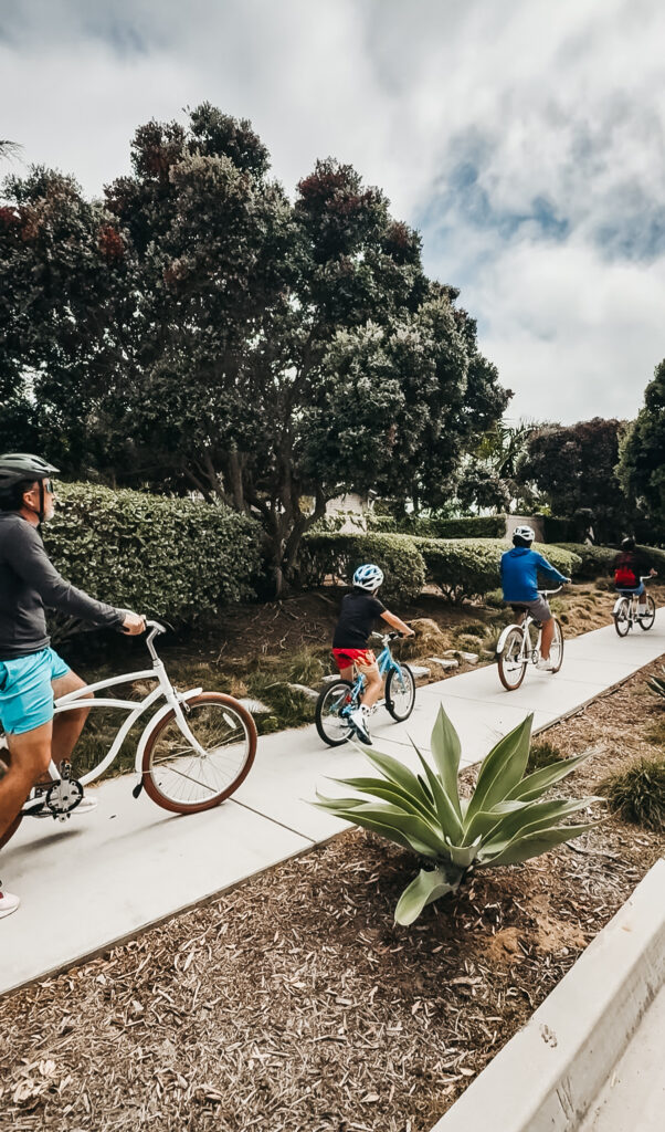 beach cruisers at Cape Rey Carlsbad - This is our Bliss