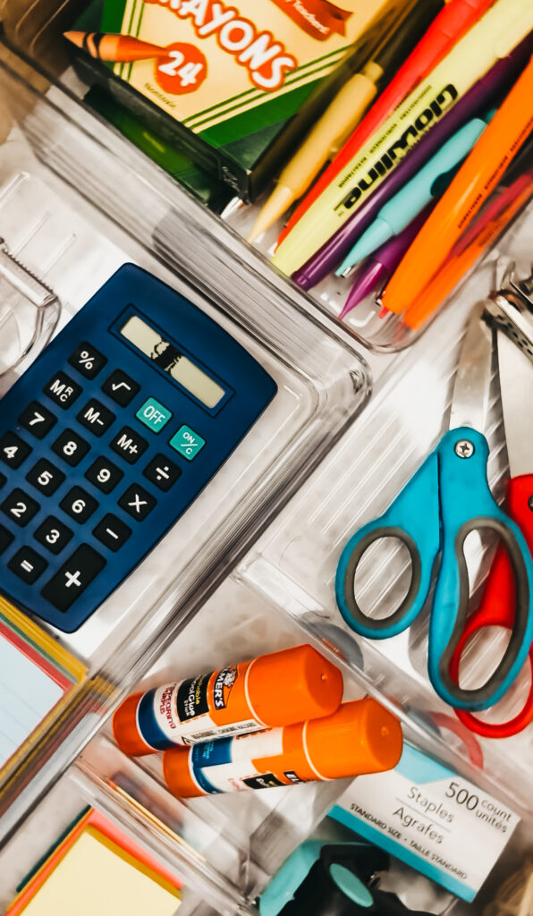 Day 8 of 12 Days of Back-to-School Prep: Homework Station & Supply Drawer