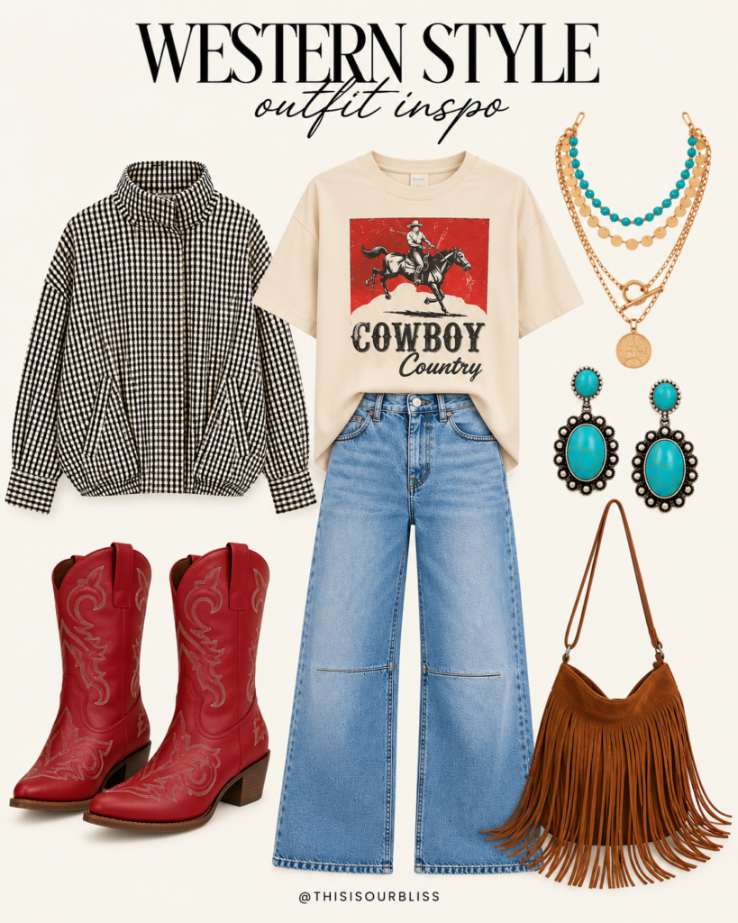 OUTFIT 3: Casual Western Style