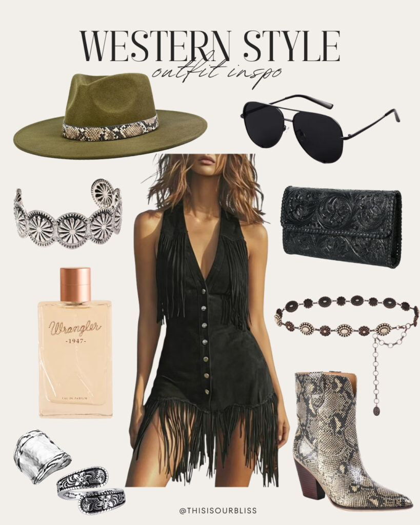 western chic outfit idea - country concert - This is our Bliss